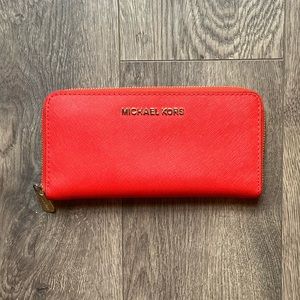 Michael Kors red wallet